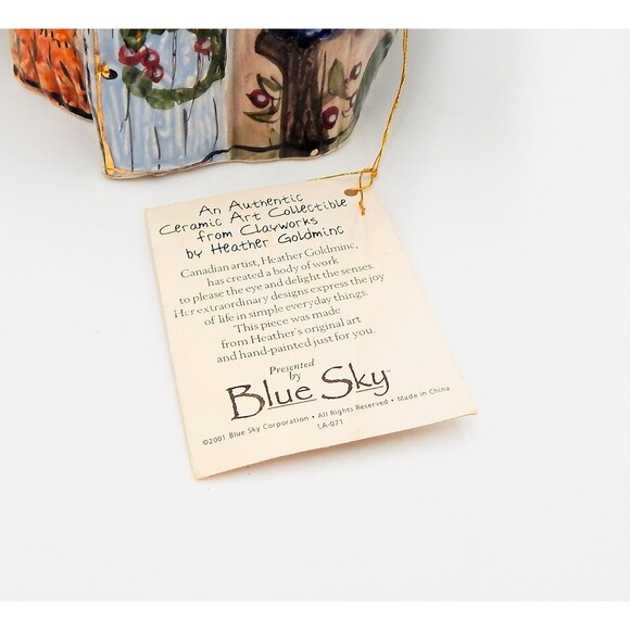 Blue Sky Clayworks BLUE SKIES Tea Light House Heather Goldminc Small 2001 - Picture 10 of 11